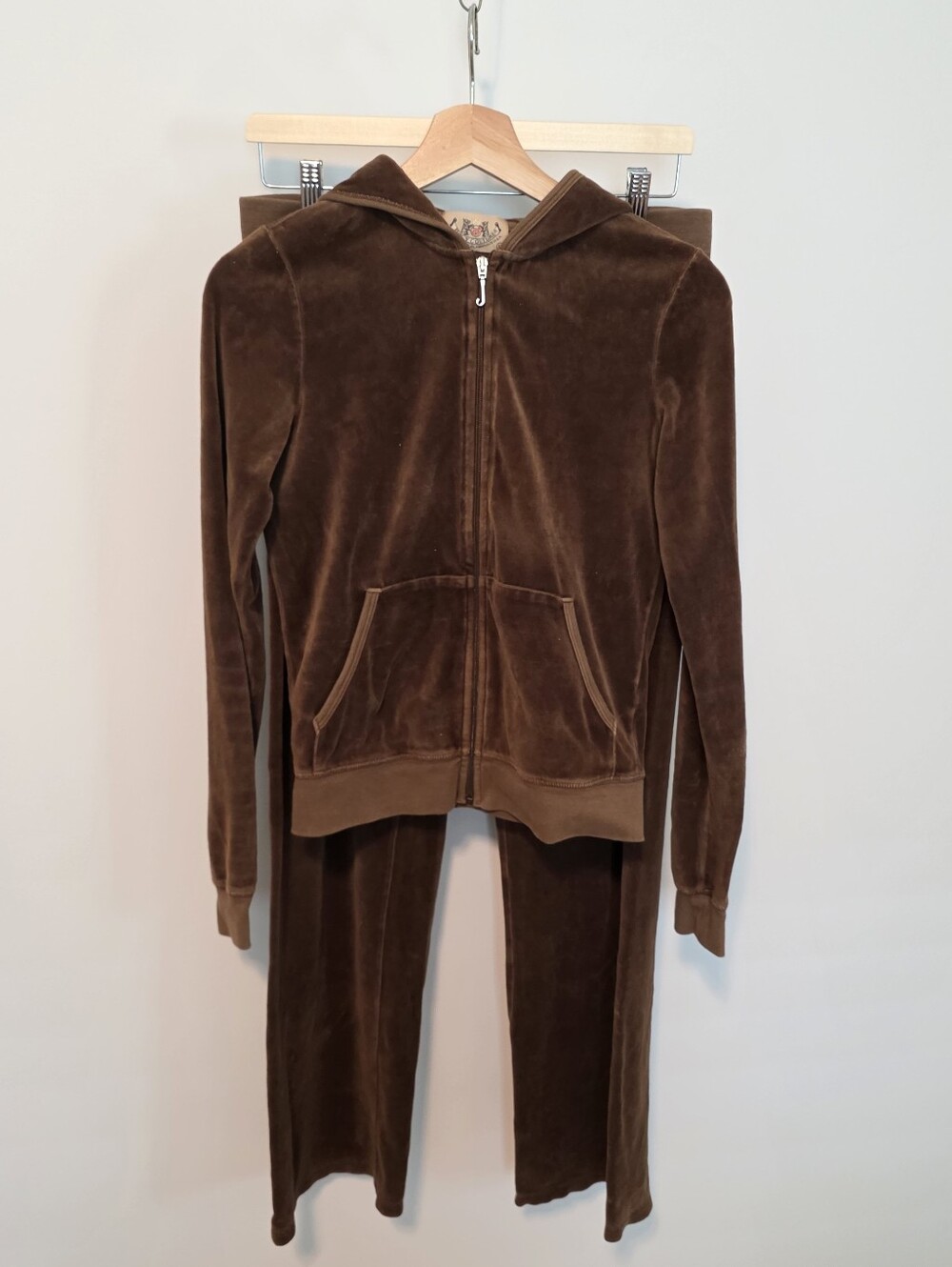 Womens Tracksuit - Vintage 2000s Juicy Couture Velour Tracksuit Set - Size M
